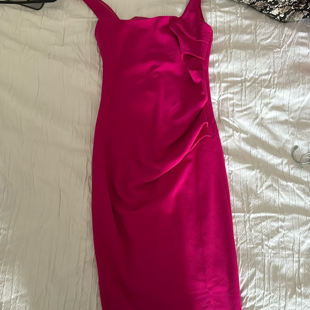 Pink long/midi MESHKI dress. NEVER WORN